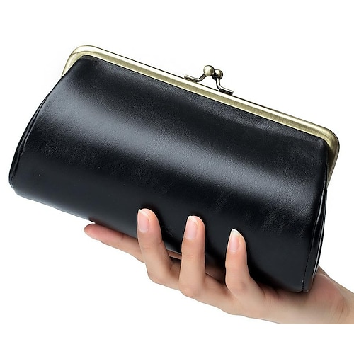 

Women's Evening Bag Handbag PU Leather Plain Vintage Party / Evening Date Sapphire Green Wine Rose Red
