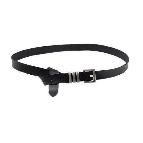 

Women's Unisex PU Buckle Belt PU Leather Prong Buckle Eyelet Plain Casual Classic Party Daily Brown Coffee White Black