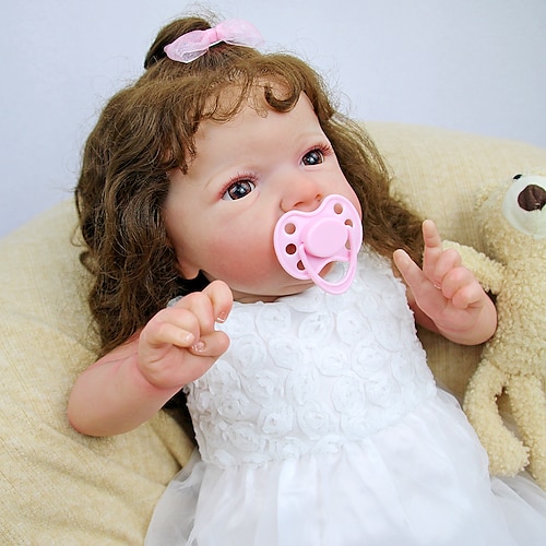 

17 inch Reborn Doll Baby & Toddler Toy Reborn Toddler Doll Doll Reborn Baby Doll Baby Baby Boy Reborn Baby Doll Levi Newborn lifelike Gift Hand Made Non Toxic Vinyl Silicone Vinyl with Clothes