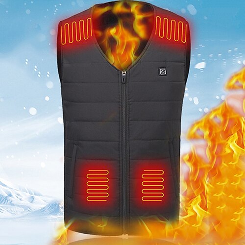 

Women's Vest Warm Breathable Outdoor Daily Wear Vacation Going out Zipper Pocket Zipper V Neck Casual Modern Comfortable Street Style Solid Color Regular Fit Outerwear Sleeveless Winter Fall Black S