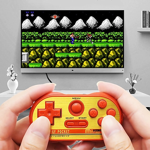 

8-bit håndholdt mini dobbelt klassisk nes konsol 90sm mini tv håndholdt videospil batteri er ikke inkluderet i forsendelsen