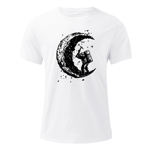 

sognare Astronauta MOON Maglietta Anime Cartone animato Manga Classico Stile di strada Maglietta Per Per uomo Per donna Unisex Per adulto Stampa 3D 100% poliestere