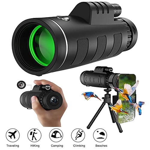 

Spotscope 40x60 hd con adattatore per smartphone riflettore fmc prisma bak4 con visione chiara in condizioni di scarsa illuminazione per viaggi in campeggio safari