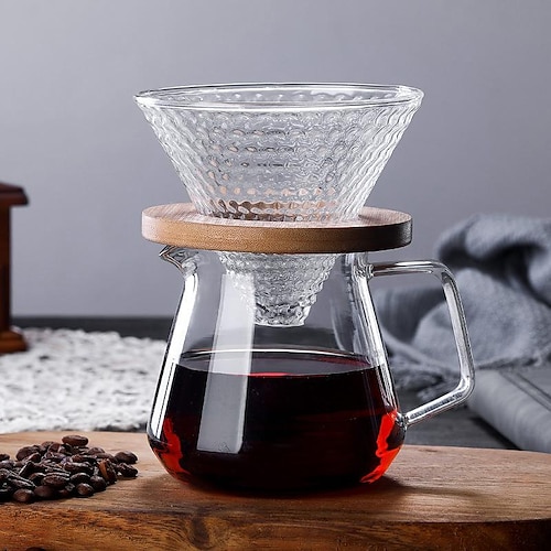 

Glass coffee pot glass filter cup strawberry filter cup hand pour coffee pot coffee sharing pot