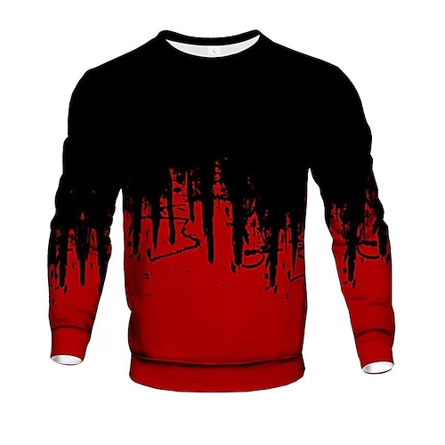 

Men's Sweatshirt Pullover Blue Red Gray White Crew Neck Graphic Prints Print Daily Sports Holiday 3D Print Basic Streetwear Casual Spring Fall Clothing Apparel World Cup Hoodies Sweatshirts Long