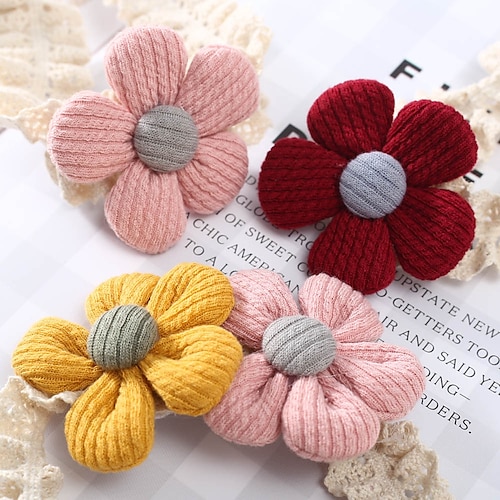

Kids Girls' Sweet Daily Color Block Polyester Hair Accessories Pink / Yellow / Wine One-Size