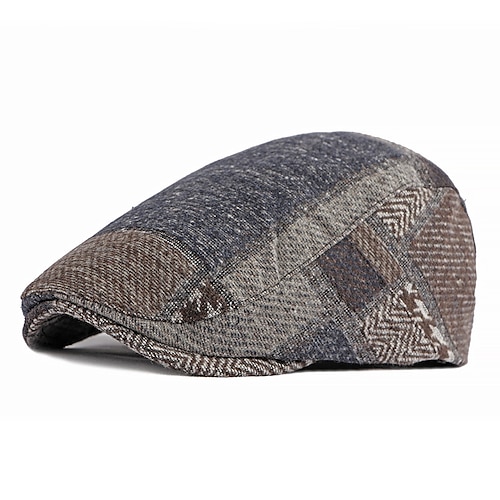 

Per uomo Cappello basco Berretto in tweed Nero Blu marino Poliestere Splice Semplice La moda degli anni '20 Informale Strada Da giorno Fine settimana Color Block Portatile Comfort Di tendenza