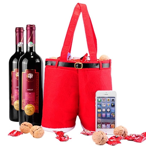 

Christmas Decorations Gift Bags Candy Bags Wine Bags Creative Household Supplies Christmas Gift Pants