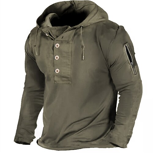 

Men's Pullover Hoodie Sweatshirt Green Hooded Solid Color Sports Outdoor Streetwear Vintage Casual Big and Tall Winter Fall Clothing Apparel Hoodies Sweatshirts Long Sleeve / Spring