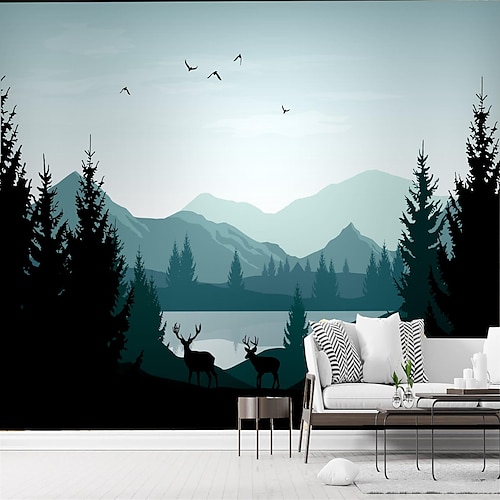 

Art Deco 3D Mural Scenery Nordic Style Map Suitable For Hotel Living Room Bedroom Home Decoration Comtemporary Classic Wall Covering