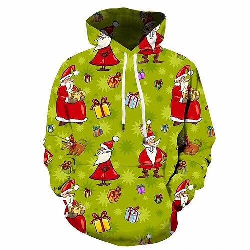 

Inspired by Christmas Santa Claus Gingerbread Man Hoodie Cartoon Manga Anime Graphic Hoodie For Men's Women's Unisex Adults' 3D Print 100% Polyester