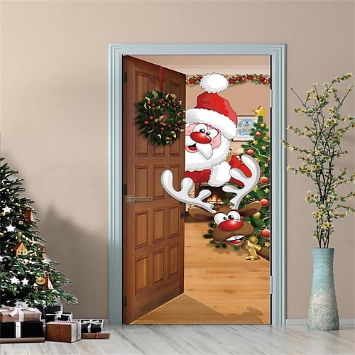 

Holiday / Christmas Wall Stickers Bathroom / Kids Room kindergarten, Removable PVC Home Decoration Wall Decal 1pc
