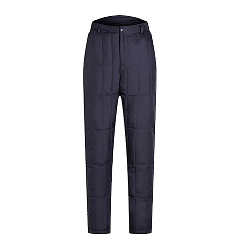 

Men's Down Pants Winter Pants Casual Pants Zipper Pocket Elastic Waist Solid Color Comfort Breathable Full Length Daily Going out Work Fashion Chic & Modern Wine Navy Blue High Waist Micro-elastic