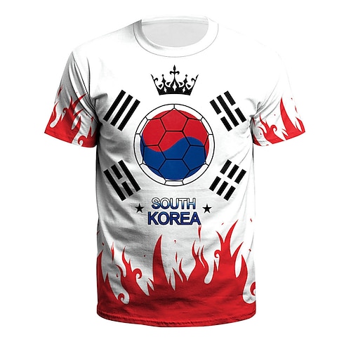 

Inspired by World Cup Qatar 2022 Football Soccer T-shirt Cartoon Manga Anime Classic Street Style T-shirt For Men's Women's Unisex Adults' 3D Print 100% Polyester