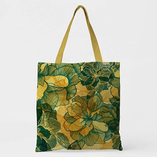 

Unisex Tote 3D Print Oxford Cloth Print 3D Daily Going out Light Green Dark Green Sky Blue Dark Blue