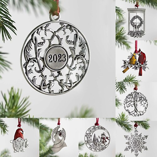 

Christmas Tree Decorations Christmas Pendant Metal Snowman Pendant Christmas Decorations Home Decoration