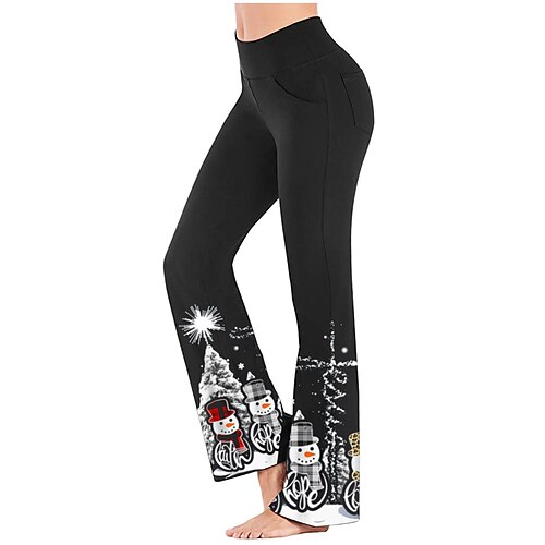 

Women's Wide Leg Pants with Side Pockets Yoga Style High Waist Quick Dry Fitness Gym Workout Bottoms Floral White Black Green Sports Activewear Stretchy 21Grams / Athletic / Athleisure