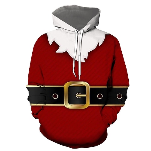 

Inspired by Christmas Santa Claus Hoodie Cartoon Manga Anime Graphic Hoodie For Men's Women's Unisex Adults' 3D Print 100% Polyester