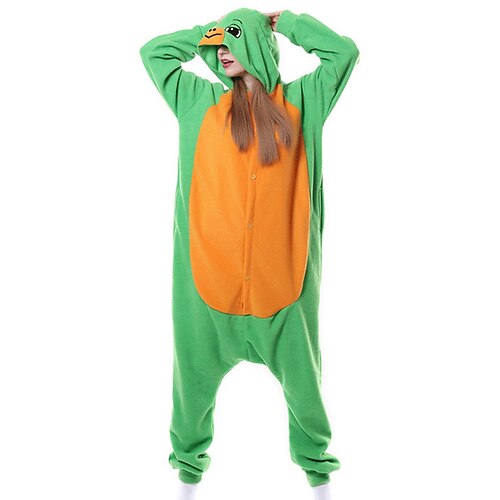 

Women's Winter Loungewear Kigurumi Pajamas Onesies Jumpsuits Animal Color Combo Comfort Oversized Plush Home FallVacation Fleece Warm Hoodie Long Sleeve Button Hoodie Fall Green / Flannel / Pjs