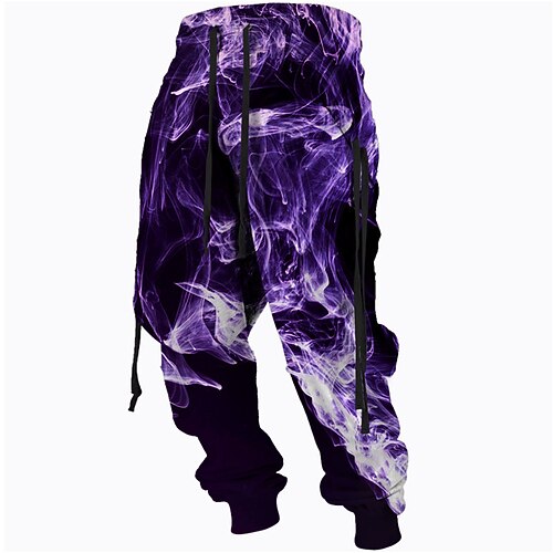 Men's Sweatpants Joggers Trousers Drawstring Elastic Waist 3D Print Graphic  Prints Comfort Breathable Sports Outdoor Casual Daily Cotton Blend Terry  Streetwear Designer Light Green Purple 2025 - $29.99