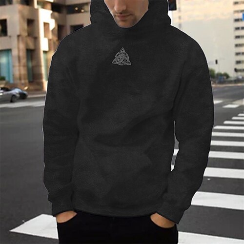 

Men's Pullover Hoodie Sweatshirt Black Hooded Letter Graphic Prints Print Daily Sports 3D Print Basic Streetwear Designer Spring & Fall Clothing Apparel Hoodies Sweatshirts