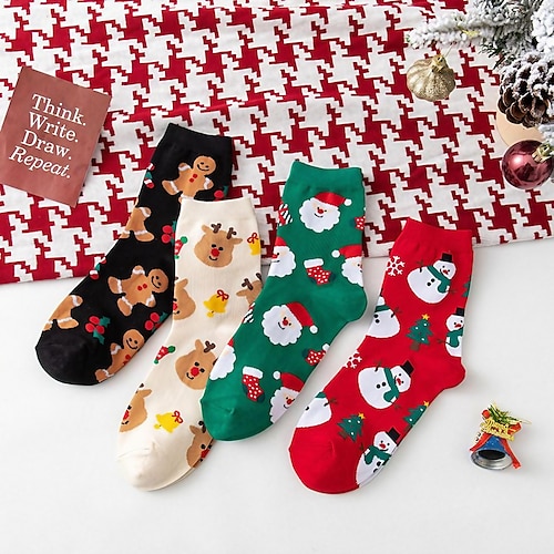 

Unisex Crew Socks Party Christmas Daily Animal Spandex Nylon Cotton Basic Casual Classic Warm Cute 1 Pair