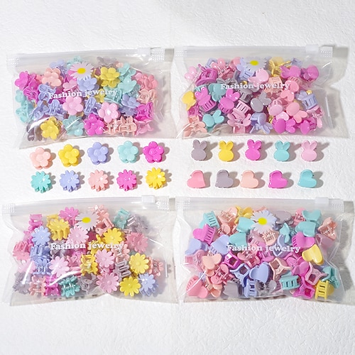 

30pcs Kids Girls' Sweet Daily Floral Heart / Floral Style Hair Accessories Colorful / Purple / Pink