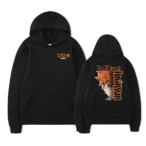 

Inspired by Haikyuu!! Second Season Hinata Shoyo Hoodie Cartoon Manga Anime Front Pocket Graphic Hoodie For Men's Women's Unisex Adults' Hot Stamping 100% Polyester