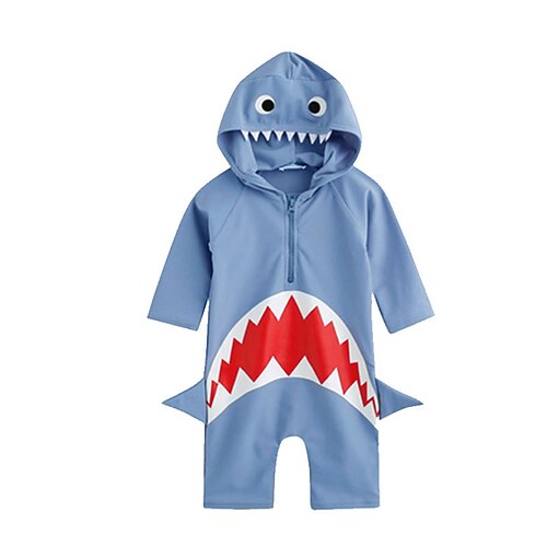

Kids Boys Swimwear Outdoor Animal Active Monofin Bathing Suits 2-9 Years Spring Gray