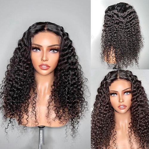 

Unprocessed Virgin Hair 13x4 Lace Front Wig Free Part Brazilian Hair Loose Wave Black Wig 130% 150% Density with Baby Hair Natural Hairline 100% Virgin Glueless Pre-Plucked For wigs for black women