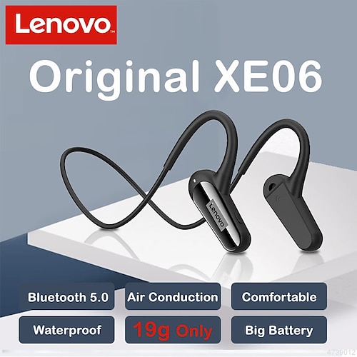 

Lenovo XE06 Wireless BT Headphone Air Conduction Sports Earphone Low Latency BT5.0 Chip Immersive Sound Quality Sports Headset