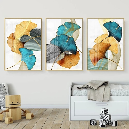 

1 Panel Botanical Prints Poster Ginkgo Leaf Wall Art Modern Picture Home Decor Wall Hanging Gift Rolled Canvas Unframed Unstretched