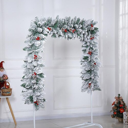

2.7M Snow Christmas Rattan Christmas Arrangement Falling Snow Atmosphere Door Hanging Shopping Mall Decoration Home Decoration Office Decoration