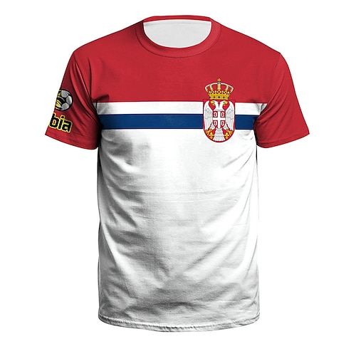 

Inspired by World Cup Qatar 2022 Football Soccer T-shirt Cartoon Manga Anime Classic Street Style T-shirt For Men's Women's Unisex Adults' 3D Print 100% Polyester