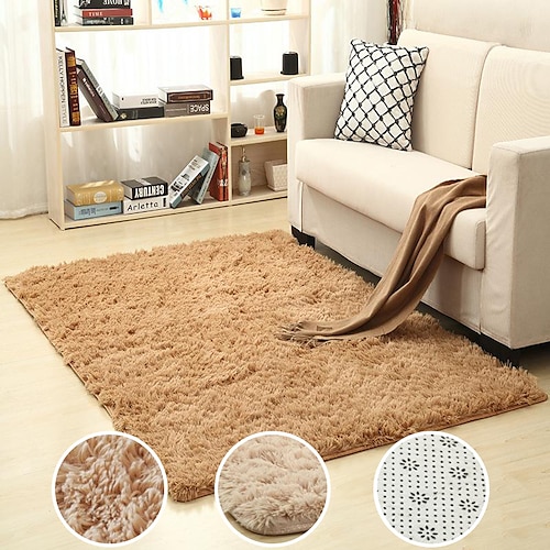 

Silk Wool Carpet Living Room Area Rug Carpet Coffee Table Sofa Bedside Carpet Bedroom Floor Mat Bay Window Yoga Mat