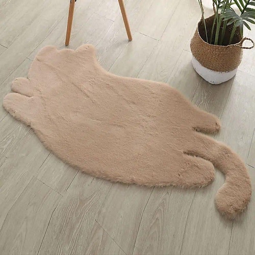 

Tapis de sol tapis fausse fourrure de lapin mignon dessin animé chambre d'enfant chambre salon tapis baie vitrée tapis de sol