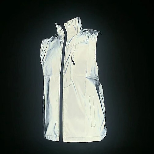 

Men's Fishing Vest Hiking Vest Sleeveless Outerwear Top Outdoor Breathable Water Resistant Quick Dry Lightweight Silver Work Hunting Fishing