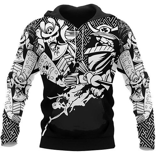 

Men's Pullover Hoodie Sweatshirt Black Hooded Graphic Prints Print Daily Sports 3D Print Basic Streetwear Designer Spring Fall Clothing Apparel Hoodies Sweatshirts Long Sleeve