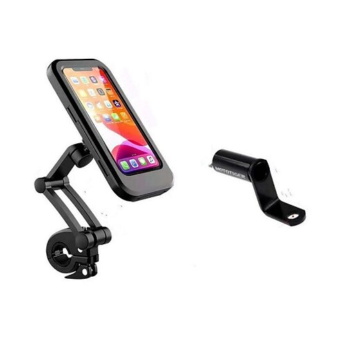 Universal Waterproof Bike Phone Mount With Touchscreen Access - For Motorcycles, Bikes & Handlebars