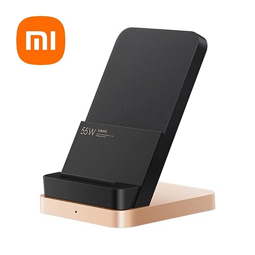 

Xiaomi Mi 55W Max Wireless Charger Vertical Air-cooled Wireless Charging Support Fast Charger for Xiaomi 11 Pro iPhone