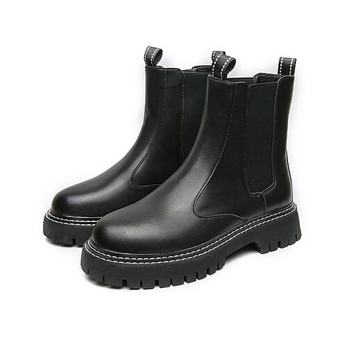 

Hombre Botas Casual Clásico Diario Oficina y carrera PU Botines / Hasta el Tobillo Negro Invierno Otoño