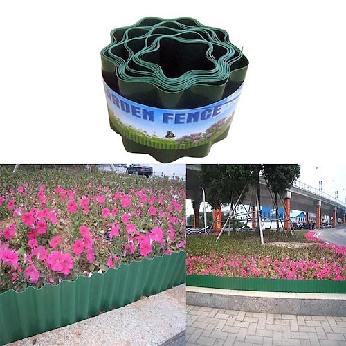 

Stone Like Garden Fence Pp Plastic Fence Inserted Into The Ground Fence And Combined With Garden Garden Garden Lawn Fence