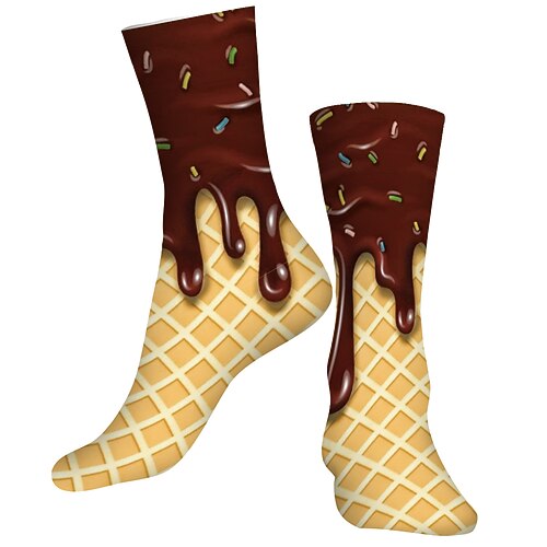 

Socks Compression Socks Cycling Socks Athletic Socks Men's Women's Bike / Cycling Breathable Anatomic Design Wearable 1 Pair Graphic Cotton Coffee S M L / Stretchy / Lightweight