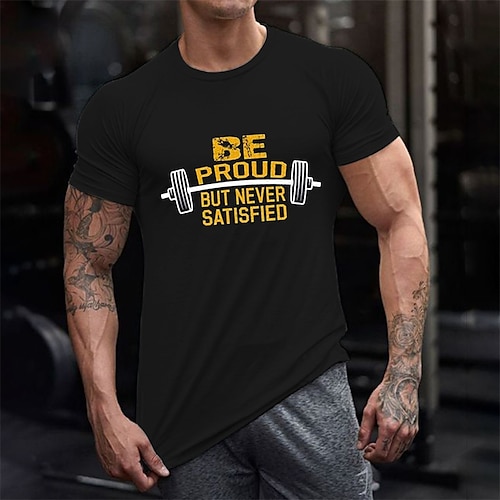 

Men's T shirt Tee Letter Graphic Prints Crew Neck Blue White Black Hot Stamping Street Daily Short Sleeve Print Clothing Apparel Fashion Designer Casual Comfortable / Summer