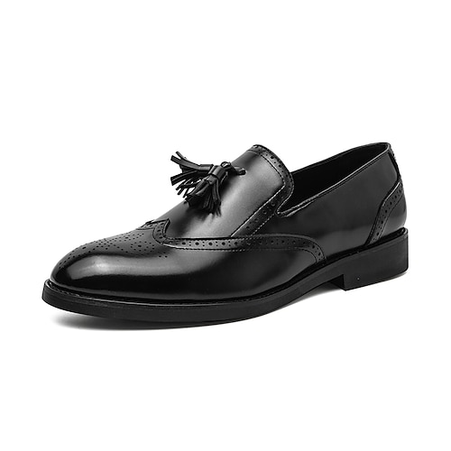 

Homme Mocassins et Slip On Mocassins à pampilles Grandes Tailles Décontractées Britanique du quotidien Marche Polyuréthane Chaud Bottine / Demi Botte Noir Violet Vert Printemps Automne