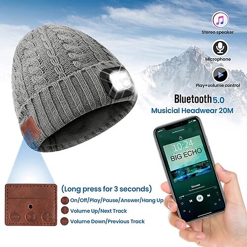

SK-LEDB032B Sleep Headphones Bluetooth Headband Over Ear Bluetooth 5.1 Waterproof Sports LED Light for Apple Samsung Huawei Xiaomi MI Gym Workout Camping / Hiking Traveling Mobile Phone