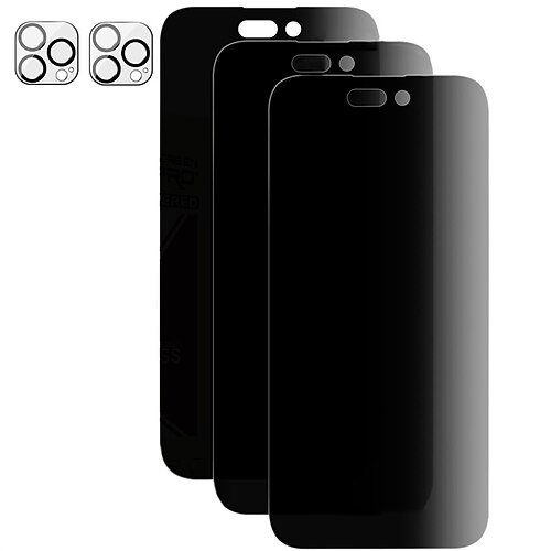 

[Pack 32] Téléphoner Protection Écran Protecteur D'objectif D'appareil Photo Pour Apple iPhone 14 Pro Max iPhone 13 iPhone 12 iPhone 11 Verre Trempé Vie Privée Anti-espion Dureté 9H Anti-Traces de