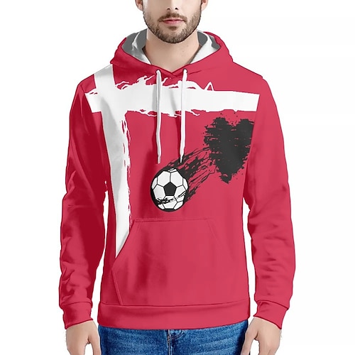 

Inspired by World Cup Qatar 2022 Football Soccer La'eeb Hoodie Cartoon Manga Anime Classic Front Pocket Street Style Hoodie For Men's Women's Unisex Adults' 3D Print 100% Polyester