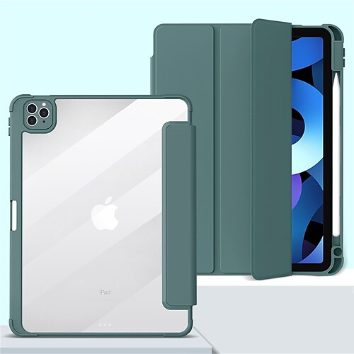 

Tablet Case Cover For Apple iPad Air 5th iPad 10.2'' 9th 8th 7th iPad Pro 12.9'' 5th iPad Air 3rd iPad Pro 4th 12.9'' iPad Pro 11'' 3rd with Stand Magnetic Full Body Protective Solid Colored Acrylic