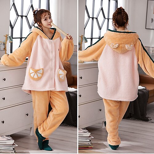 

Adults' Nightwear Wearable Blanket Hoodie With Pocket Cartoon Character Onesie Pajamas Flannel Cosplay For Men and Women Carnival Animal Sleepwear Cartoon Festival / Holiday Costumes / Pants / Pants